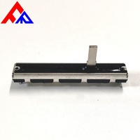 Potentiomètre et réostat rotatif à glissière haute stabilité, course de 60 mm, 10K-100K, 0,25W, pour équipement audio