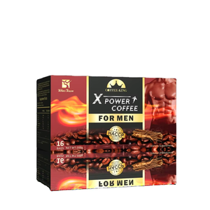 Café Negro Instantáneo con Maca y <span class=keywords><strong>Ginseng</strong></span> para Hombres, Mezcla de Granos de Arábica, Sin Azúcar, Mejora Sexual, 10 Sobres, Sin Efectos Secundarios - Product Image 1