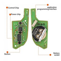 Clé de voiture universelle sans fil Xhorse VVDI XKLKS0EN XKLKS2EN de style télécommande pliable pour serrurier – Remplacement et renouvellement de clé