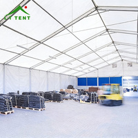 Tente d'entrepôt industrielle, structure de travail mobile temporaire en plein air, tentes de chantier, entrepôt en aluminium, marquise de stockage