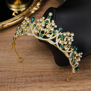 Couronne de mariée européenne américaine, accessoire de cheveux pour femmes, couronne de princesse pour concours de beauté, couronne de mariage pour adultes de 18 ans, diadèmes - Product Image 2