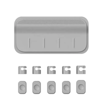Organisateur de câbles magnétique personnalisable pour bureaux, support enrouleur de câbles, clips de gestion de câbles en caoutchouc – Vente chaude