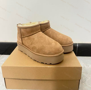 Top Quality Fashion Style Comfortable Ankle <b>Boots</b> <b>Women</b> Leather <b>Fur</b> Snow <b>Boots</b> warm Snow <b>Boots</b> Winter Luxury Designer brand - Product Image 1