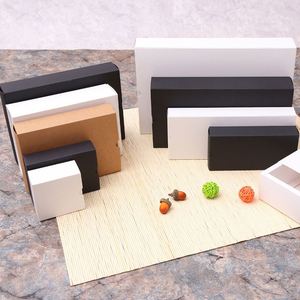 Cheap Eco Friendly <strong>Brown</strong> Kraft Paper White and Black Folding Drawer Sliding <strong>Gift</strong> <strong>Box</strong> - Product Image 4