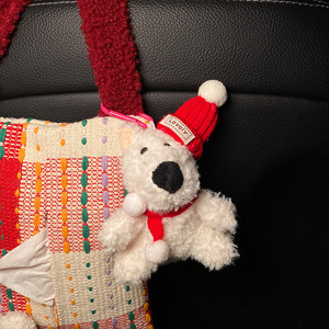 Porte-mouchoirs créatif et mignon en forme de poupée pour voiture, sac suspendu en tissu artistique avec languette de traction, accessoire d'intérieur automobile pour femmes et enfants, pour siège arrière - Product Image 4