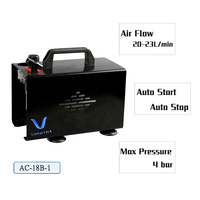 LinhaivetA Piston électrique Mini compresseur aérographe portable pour peinture d'œuvres d'art