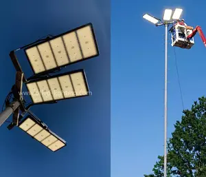 250W 500W 1000W 1250W 140lm/W profesional al aire libre IP66 pista de tenis estadio luces de inundación Luz de mástil alto luces de campo deportivo LED