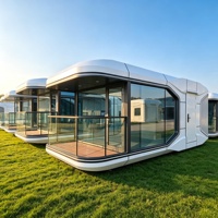 Usine de fabrication de maisons capsules spatiales modernes ODM/OEM professionnelles |   Conception préfabriquée personnalisée pour le glamping et les éco-réseaux mondiaux