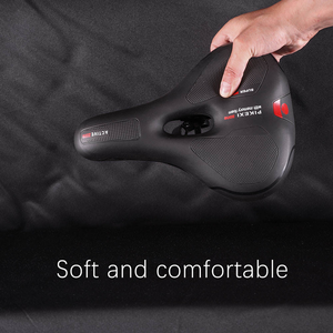 Selle de vélo imperméable April en mousse à mémoire de forme, siège de vélo absorbant les chocs, respirant, pour vélo de route, VTT, vélo de ville - Product Image 5