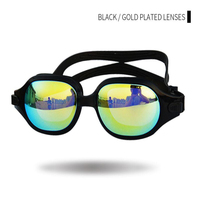 Lunettes de natation pour adultes, revêtement anti-buée, anti-UV, style aviateur, vision grand angle, étanches, Gafas De Natacion pour l'entraînement