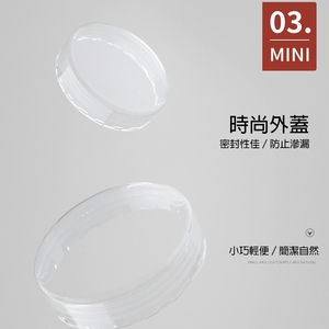 Flacon cosmétique en plastique PS de 25 ml, flacon de baume hydratant, flacon vide pour soins de la peau avec couvercle à vis, vente en gros d'usine - Product Image 4