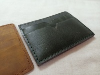 Porte-cartes en cuir verni sur mesure, style normcore/minimaliste, marque Conifer, pour cartes de visite, voyages, magasins, revente et cadeaux