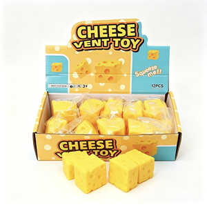 Jouet sensoriel anti-stress en forme de bloc de fromage ultra doux et durable pour l'entraînement sensoriel des tout-petits, idéal pour les jeux d'intérieur - Grande Vente - Product Image 1