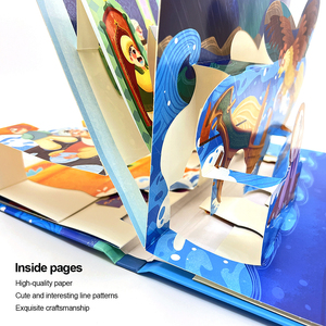 Livres d'histoires éducatifs personnalisés pour enfants, livres 3D, livres d'histoires classiques <span class=keywords><strong>du</strong></span> <span class=keywords><strong>monde</strong></span>, personnalisation d'impression, estampage à chaud, reliure de livres - Product Image 6
