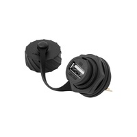 Konektor Kabel Tahan Air Lshitech Industrial M20.8mm USB 2.0 Male Female untuk Pengisian Daya dan Transmisi Data untuk Penerbangan