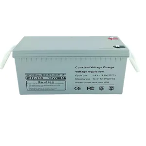 Bateria de Gel Tubular 12V 200AH 250AH Capacidade Terminal Dianteiro Bateria de Armazenamento Solar UPS Carrinhos de Golf para veículos elétricos