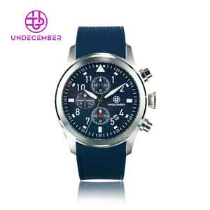 Đồng hồ thạch anh nam thời trang cao cấp ODM/OEM tháng 12, chức năng <span class=keywords><strong>chronograph</strong></span>, dạ quang, dây đeo silicon chống nước - Product Image 1