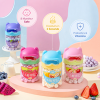 Yaourt de fruits sain pour bébé Aimo, collation pour enfants lyophilisée, morceaux de fruits naturels, sans OGM, marque propre, OEM, nourriture pour bébé