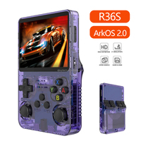 Consola de Juegos Retro Portátil Arkos2.0 R36S RK3326 128G de 3.5 Pulgadas, Consola de Juegos Linux de Bolsillo de Código Abierto, Compatible con PS1 y PSP, Más de 15000 Juegos