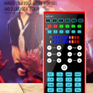 เพลง <span class=keywords><strong>NC</strong></span>-A1 สุดฮิตพร้อมการ์ดเสียง 12 รูปแบบเอฟเฟกต์เสียง รองรับการตรวจสอบแบบเรียลไทม์ ลำโพงสด การ์ดเสียง การ์ดเสียงแบบมิกเซอร์ - Product Image 2