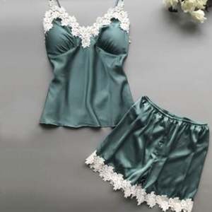 I-0414 Women's Sleepwear Deep V Neck Pajama Sexy Girls Ladies <b>Pyjamas</b> Women Sleepwear Red <b>Shorts</b> Pajamas - Product Image 2