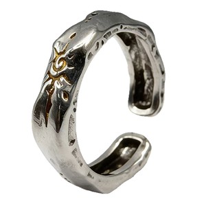 Anello Regolabile Hip Hop con Pietra dei Desideri per Uomo e Donna, Anelli con Runa Dorata e Texture Meteorite per Regalo di Gioielleria - Product Image 5