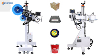 Machine automatique d'étiquetage latéral FK836, distributeurs d'étiquettes autocollantes pour boîte en Carton avec convoyeur