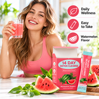 OEM ODM Poudres en Sachets Détox Nettoyantes 14 Jours Saveur Pastèque Soutien Métabolique Complément de Gestion du Poids