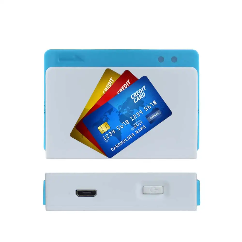 ZCS01 tap go pos machine chip contactless credit card reader for MSR EMV reader for Sumsung Apple pay