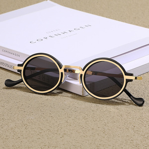 Diseñador de moda de lujo Lunette De Soleil De Luxe Pour Homme Punk Metal Frame Gafas de Sol de lujo Oval Gafas de sol - Product Image 2
