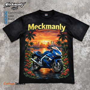 เสื้อยืดแขนสั้นคอกลมทรงปกติสำหรับผู้ชาย Meckmanly ลายพิมพ์สไตล์สตรีท ผ้าฝ้ายถัก 100% เป็นมิตรกับสิ่งแวดล้อม ระบายอากาศได้ดี - Product Image 4