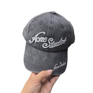 Gorra de béisbol estilo americano oscuro, resistente, con letras 3D, para hombre, visera suave, acabado lavado y desgastado, estilo hip-hop urbano. - Product Image 5