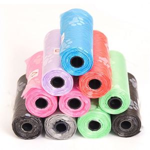 Juice Pet Outdoor Manufacturer 0.015mm Blue Color Degradable Dog Waste Bag Pet Poop Waste Disposal Bag <b>Compostable</b> Dog Poop Bags - Product Image 3