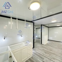 Maison préfabriquée pliable et portable étanche de 20, 30 ou 40 pieds, avec 2, 3 ou 4 chambres, type conteneur maritime extensible