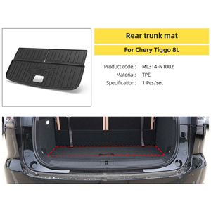 Alfombrilla de <span class=keywords><strong>coche</strong></span> para Chery Tiggo 8L TPE, alfombrilla impermeable de <span class=keywords><strong>goma</strong></span> para suelo, forro de carga para <span class=keywords><strong>maletero</strong></span>, protectores de respaldo para asiento, accesorios de alfombrilla decorativa - Product Image 5