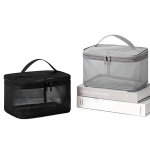 Women's Transparent Mesh for Cosmetics Makeup and Toiletries Kit for Travel <b>Make</b> <b>up</b> Organizer <b>Bag</b> - Product Image 1