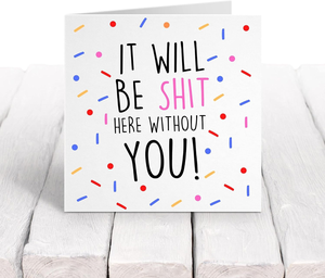 Leaving Congratulations Funny Good <strong>New</strong> <strong>Job</strong> Greeting <strong>Cards</strong> Leaving <strong>Job</strong> Gifts &amp; Presents Thank You <strong>Card</strong> - Product Image 1