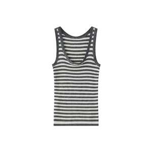 Camiseta de Tirantes Corta de Punto Transpirable, Estilo Coreano, Informal y Moderna, con Protección UV, para <span class=keywords><strong>Mujer</strong></span>, Otoño - Product Image 6