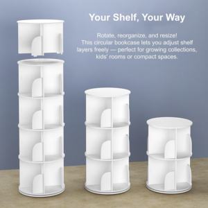 Étagère à livres moderne à 4 niveaux, petite, <span class=keywords><strong>d</strong></span>'<span class=keywords><strong>angle</strong></span>, sur pied, en bois, à <span class=keywords><strong>colonne</strong></span> unique, pour étudiants, maternelle, salle de classe, maison - Product Image 3