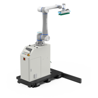 Robot Kolaboratif Enam Sumbu 220V Berkapasitas Tinggi untuk Peralatan Palletizing Industri, Robot Palletizer Penumpuk Karton