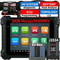Autel MS909EV 2026 Scanner haute tension pour véhicules électriques, outil de programmation hors véhicule pour batteries et ECU, performance ultra EV optimisée