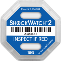 Étiquettes ShockWatch originales avec étiquettes complémentaires, autocollants indicateurs ShockWatch2