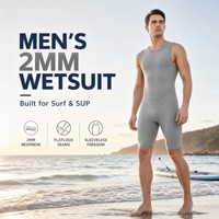 Combinaison de surf en néoprène de 2 mm pour homme avec fermeture Velcro, néoprène Limestone, combinaison de surf pour le printemps