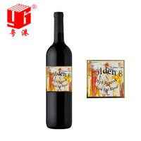 Étiquettes adhésives en vinyle personnalisées avec logo doré imprimé GH-printing pour les emballages de whisky et de vodka