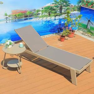 كراسي شمسية حديثة قابلة للطي للحديقة للفناء تستخدم إنشاءات معدنية متينة - Product Image 3