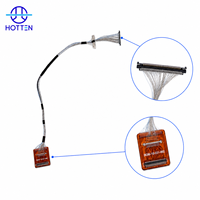 Câble coaxial micro personnalisé 75 mm FPC vers HRS DF36 15 broches et HRS DF56 pour systèmes d'appareils photo et d'affichage