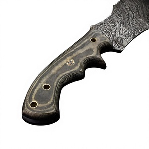 Cuchillo Desollador de Acero de Damasco de Calidad Premium con Mango Ergonómico, Cuchillos Desolladores Personalizables OEM con Funda de Cuero - Product Image 3