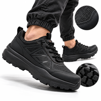 Chaussures de randonnée et de marche pour hommes, basses, respirantes, en maille, à semelle épaisse et cramponnée, chaussures décontractées d'extérieur pour hommes