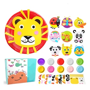 Giáo Dục Dễ Dàng Động Vật Tấm <span class=keywords><strong>Craft</strong></span> <span class=keywords><strong>DIY</strong></span> Dự Án Cung Cấp Kit Nhà Sáng Tạo Hoạt Động Thời Trang Trẻ Mới Biết Đi Thủ Công Giấy Tấm Nghệ Thuật Kit - Product Image 3