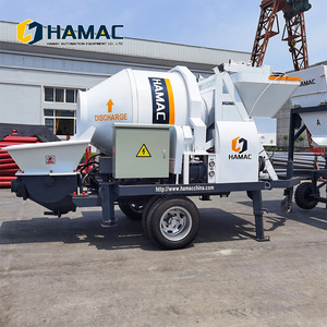 HAMAC Electric/Diesel Mini Concrete Mixer Pump with 18-22m/h Productivity 80M Vertical & 260M Horizontal Conveying - Product Image 3